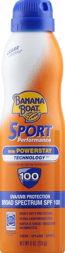 Banana Boat Sport Ultra Sunscreen Spray SPF 100 - Water Resistant | 6oz Twin Pack