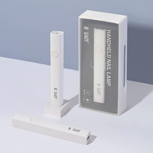 GAOY Handheld UV Light for Gel Nails, Mini Nail Lamp, Portable Cordless Rechargeable, Fast Curing