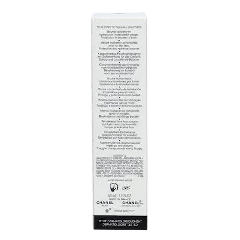 Chanel Hydra Beauty Essence Mist Hydration Protection Radiance Energizing Mist Unisex Mist 1.7 oz
