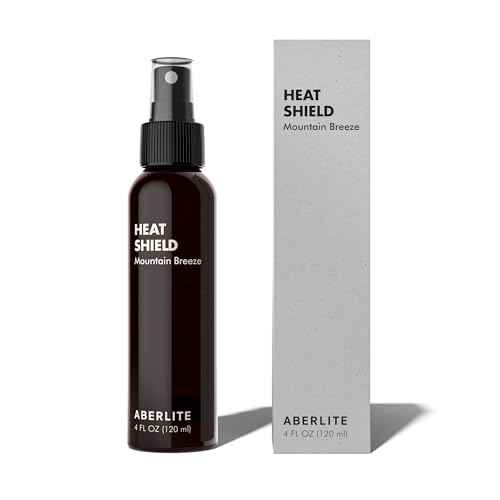 Aberlite Heat Shield Heat Protectant Spray, 4oz - Argan Oil Scent, Moisturizes, Softens and Protects Hair from Heat Damage, Made with 100% Natural Ingredients, Ideal for Men and Women