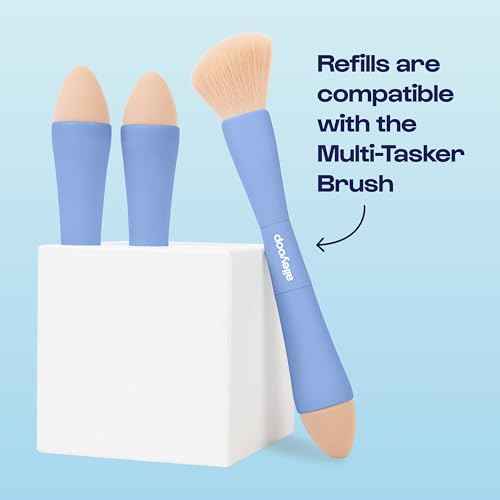 Alleyoop Multi-Tasker 4-in-1 Makeup Brush - All-in-One Multi-Tasking Blending Sponge Refill 2-Pack
