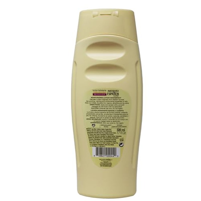 Avena Instituto Espanol Moisturizing Hand and Body Lotion, Helps Moisture Soften and Nourish your skin, 2-pack Of 17 FL Oz, 2 Bottles