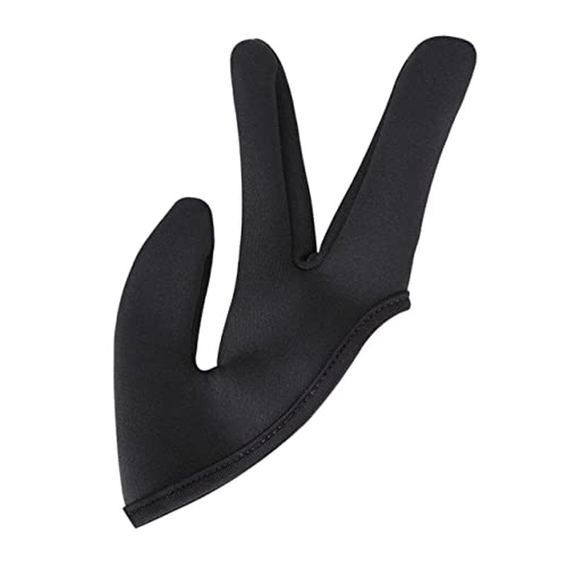 NOLITOY 2pcs Three Finger Heat Resistant Gloves for Hair Styling Curling and Straightening Finger Covers for Safe Hairdressing for Salon Use