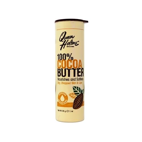 Queen Helene 100% Cocoa Butter Stick ? Nourishes & Softens Dry, Chapped Skin and Lips ? On-the-Go Tube ? 1 oz (Pack of 3)