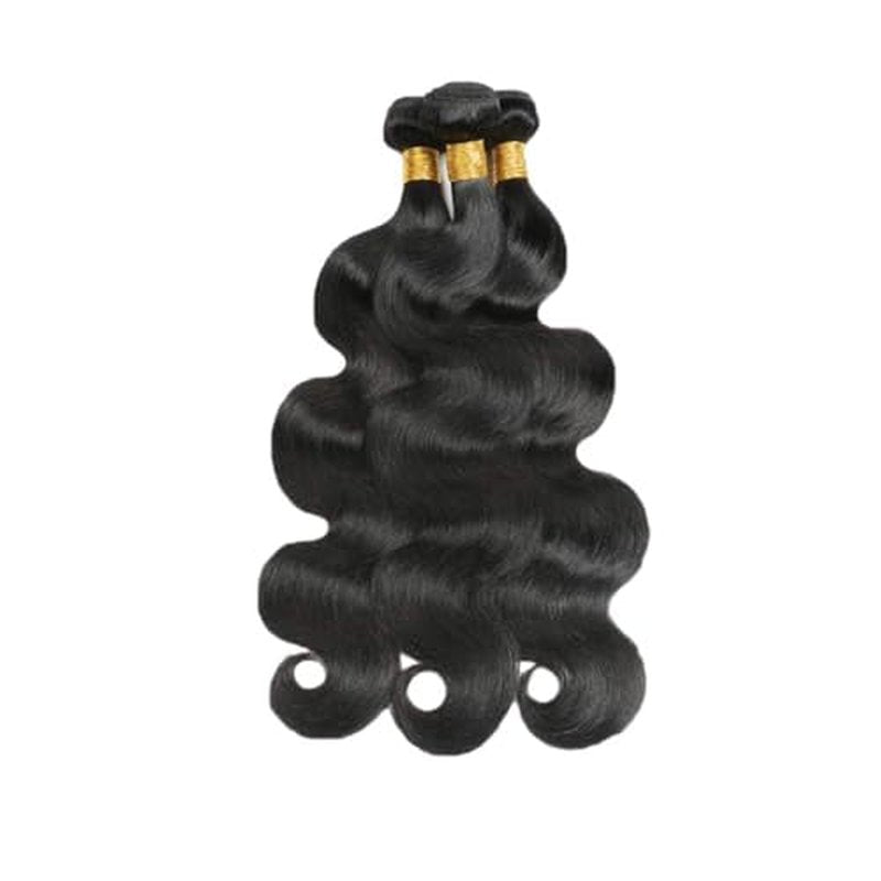 26 28 30 Inch Bundles Human Hair Color 1B Body Wave Bundles Mixed Length Peruvian Virgin Black Body Wave Bundle Hair Weave