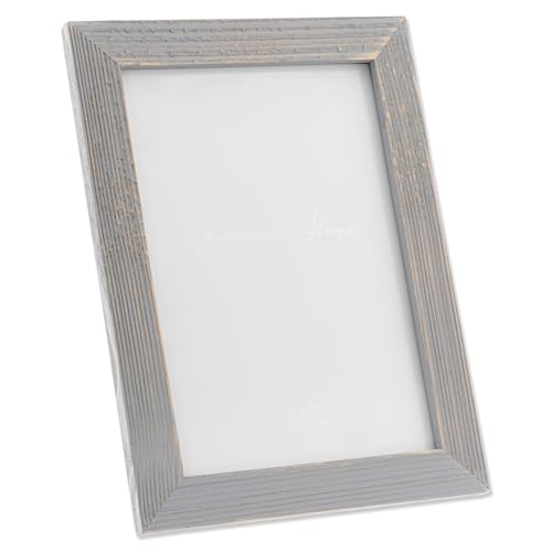 Lawrence Frames 5x7 Charlotte Weathered Gray Wood Picture Frame