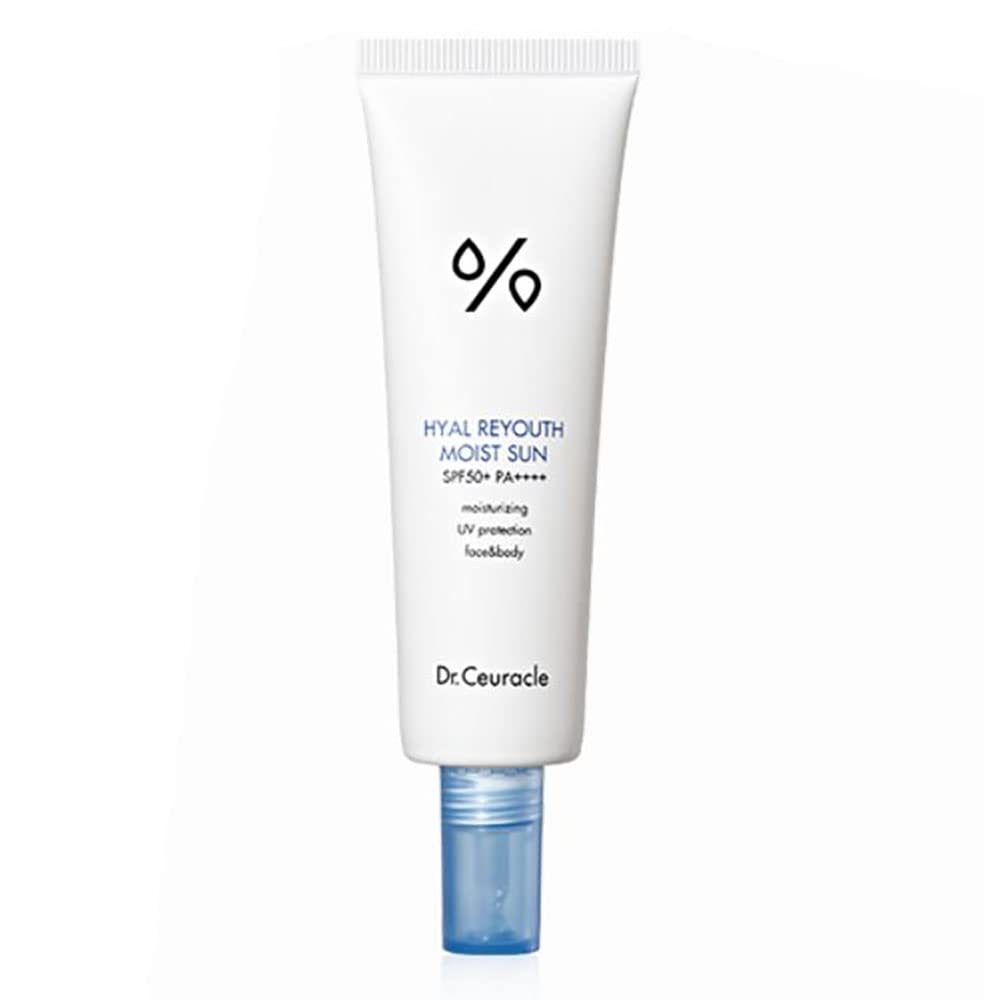 Dr.Ceuracle Hyal Reyouth Moist Sun - Essence-Like Sunscreen for Skin Concerns | Non-Sticky Formula