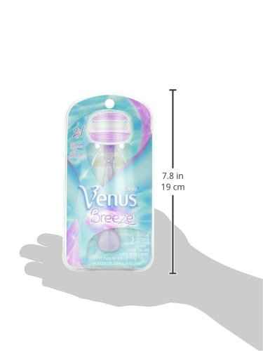 Gillette Venus ComfortGlide Freesia Women's Razor - 1 handle + 2 refills (Pack of 2)