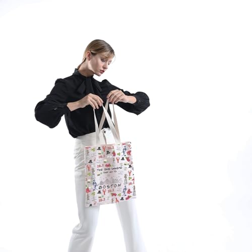 Boston Trip Makeup Bag Boston Souvenir Gift Boston Travel Bag Boston Housewarming Gift Boston Vocation Gifts Massachusetts Gift (Boston tote)