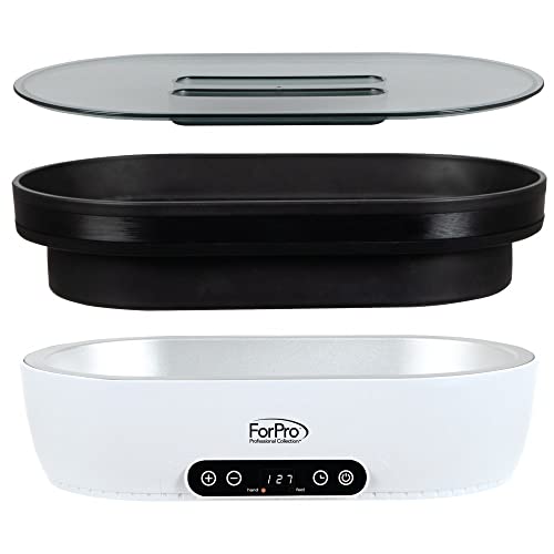 ForPro Nurture Digital Paraffin Bath Kit, All-In-One Paraffin Wax Kit for Hands and Feet, Includes 3 Lb. Paraffin Wax, Thermal Mitts & Booties, 100 Liners and Accessories