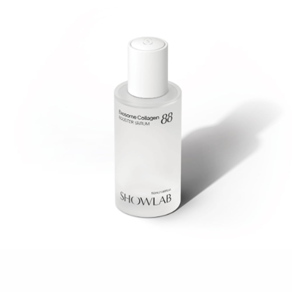 SHOWLAB Exosome Collagen 88 Booster Serum - Korean Face with 88% Collagen Extract, 9 Peptides, Hyaluronic Acid, Niacinamide - Anti-Aging Firming Serum for All Skin Types, 1 oz