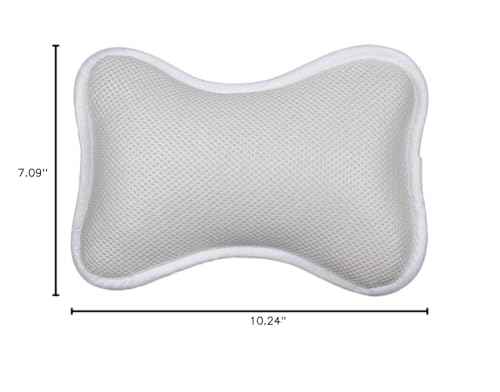 Artibetter Bath Neck Rest Non-Slip Bath Pillow with Suction Cups Support Neck and Shoulders for Bathtub Bathing Pillow