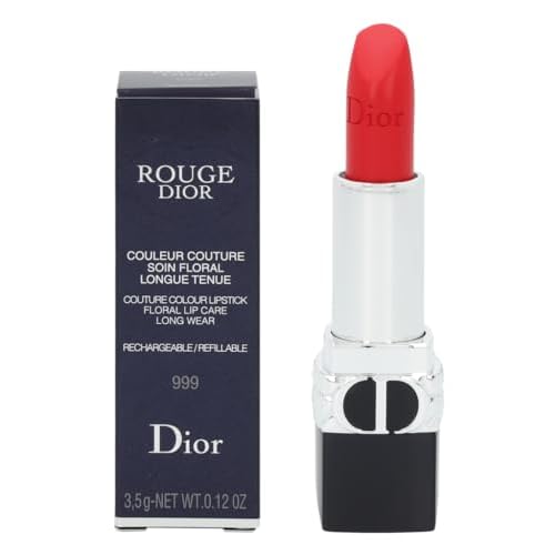 Christian Dior Rouge Dior Couture Lipstick - 999 Matte Lipstick (Refillable) Women 0.12 oz