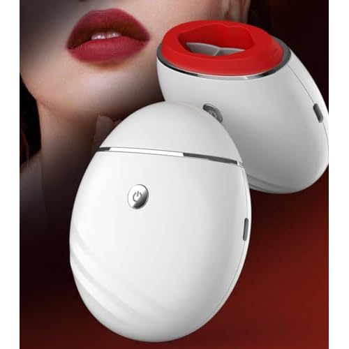 Electric Lip Vacuum Plumper, Bigger Lip Suction Plumper Tool, Lip Plumping Device, Lip Enhancer, Lip Augmentation Beauty Device, One Button to Switch Between 3 Gears (White)