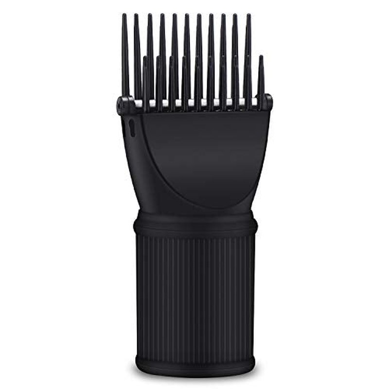 Segbeauty Blow Dryer Comb Attachment, Black Brush Attachments for Hair Dryer Concentrator Nozzle 1.69-1.76in and 2.12in, Pro Hairdressing Styling Salon Tool to Straighten Detangle Curly Natural Hair