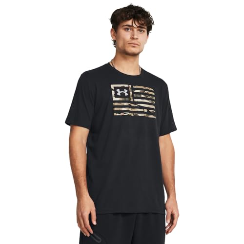 Under Armour Men's Freedom Graphic Short Sleeve T-Shirt, (001) Black / / UA Barren Camo, XX-Large Tall