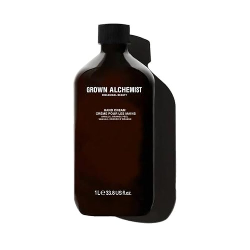 Grown Alchemist Hand Cream REFILL: Vanilla, Orange Peel. Non-Greasy Moisturizer that Soothes and Softens Hands (1L)