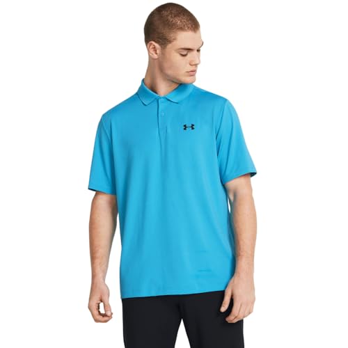 Under Armour Men's Performance 3.0 Polo, (419) Capri / / Black, Small