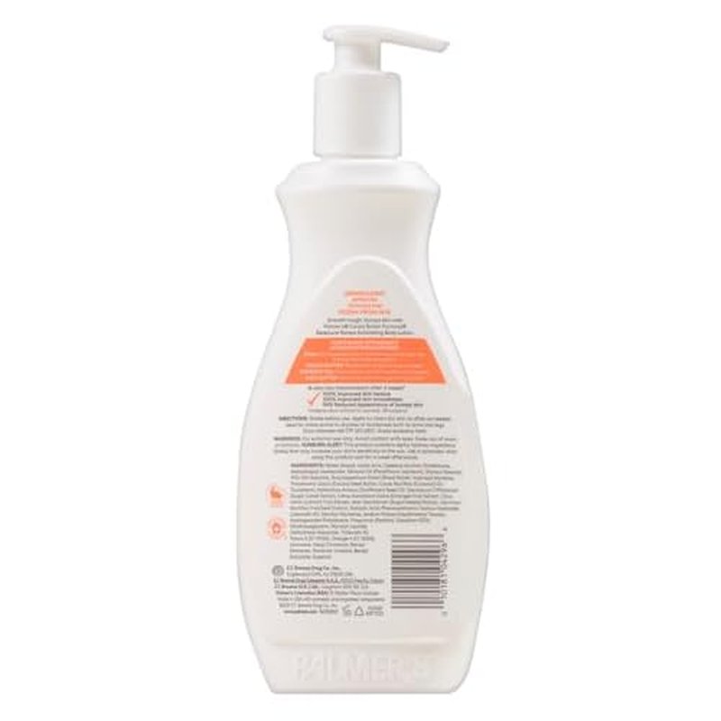 Palmer's Cocoa Butter Formula Retexture & Renew Exfoliating Body Lotion for Rough & Bumpy Skin, Triple Action Moisturizers + AHAs, Pump Bottle, 13.5 Ounce