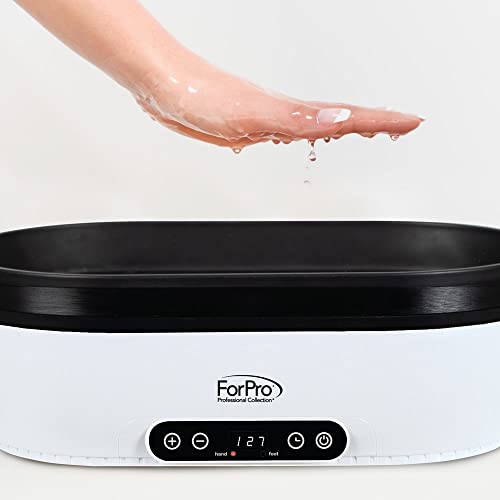 ForPro Nurture Digital Paraffin Bath Kit, All-In-One Paraffin Wax Kit for Hands and Feet, Includes 3 Lb. Paraffin Wax, Thermal Mitts & Booties, 100 Liners and Accessories