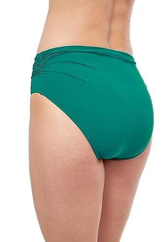 Profile by Gottex Womens Tutti Classic Bikini Bottoms, Emerald, 14 US