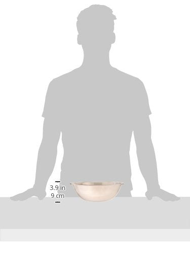 Winco Heavy-Duty Mixing Bowl, 4-Quart, Medium, Stainless Steel