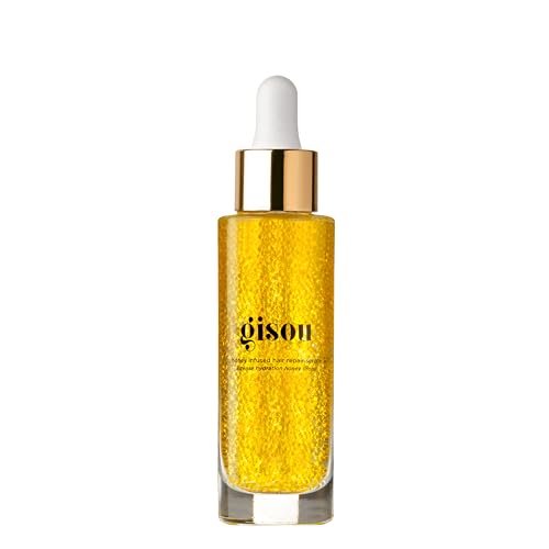 Gisou Honey Infused Hair Repair Serum ? Strengthens & Seals Split Ends with Mirsalehi Honey & Plant-Based Keratin, Heat & UV Protection, 1 Fl Oz