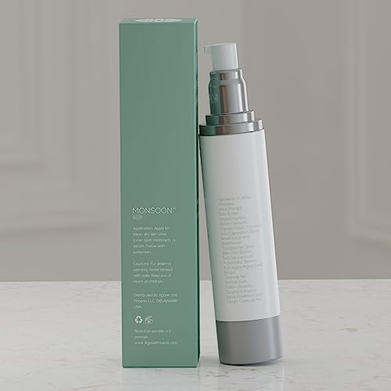 Monsoon | Women's Daily Advanced Moisturizer for Sensitive, Dry & Oily Skin, Made with Bakuchiol, Ceramides & Natural Ingredients, Hydrating & Anti Aging Face Cream