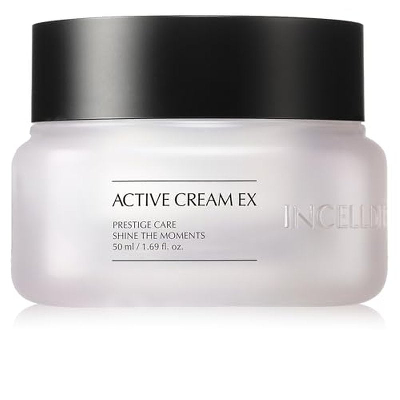 Incellderm Active Cream 50ml - Strengthen Skin Barrier, Plant Stem Cell, Intense Moisturizing, All Skin Types, K-Beauty, Made in Korea