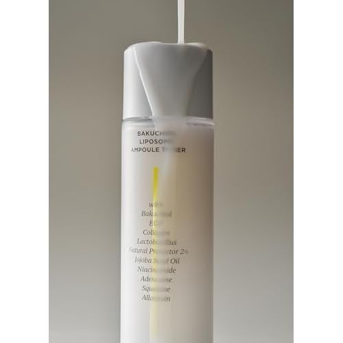 FINDIVE Official Bakuchiol Liposome Ampoule Toner, Bakuchiol, Plan-Based Retinal Alternative, Liposomal Squalane1%, Allantoin, Anti Wrinkle Toner, Korean Skincare 5.07fl.oz