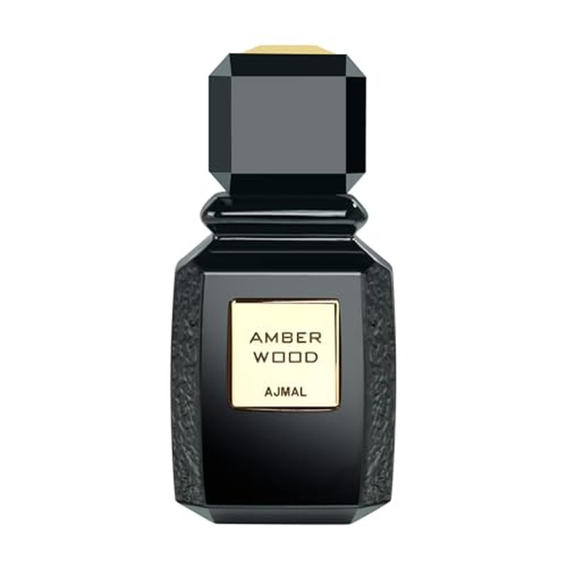 Ajmal Amber Wood Eau De Parfum, 3.4 Ounce / 100 ML For Men & Women - Long Lasting Ambery Woody - Made in Dubai