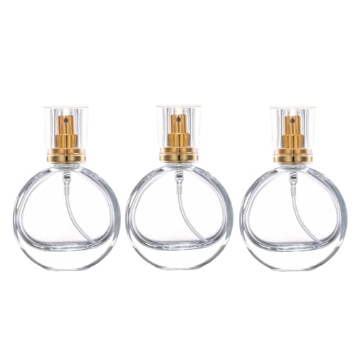 3 Pcs Perfume Bottle Atomizers,1 oz Refillable Fine Mist Sprayer Empty Fragrance Bottles Portable Travel Perfume Dispenser Containers for Essential Oil perfumery(30ml)
