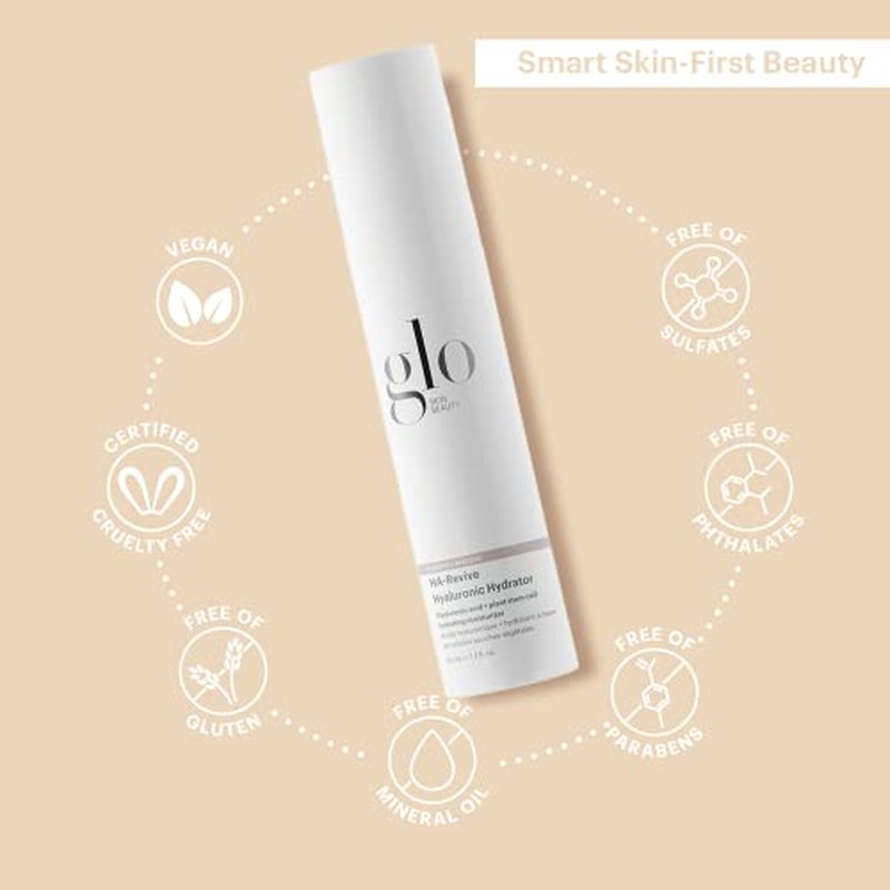 Glo Skin Beauty, HA-Revive Hyaluronic Hydrator | Hyaluronic Acid + Plant Stem Cell Facial Hydrating Moisturizer, 1.7 Ounces