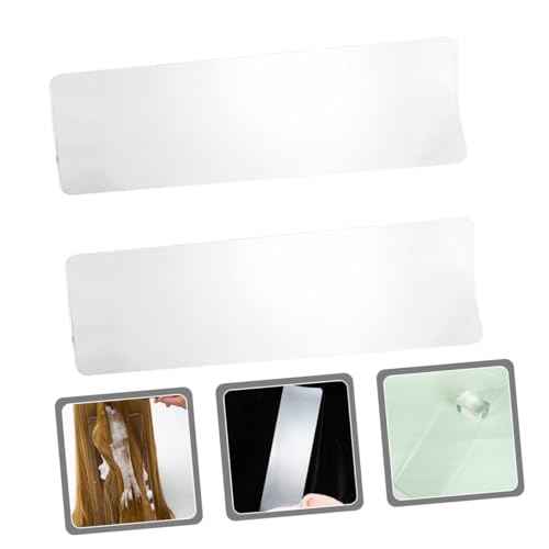 2Pcs Clear Hair Highlighting Board Dye Paddle Professional Hair Coloring Tool Highlighting Foil Board for Salon and Home Use Non Tooth Design for Easy Application