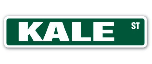 Kale Street Sign Childrens Name Room Sign | Indoor/Outdoor | 18" Wide