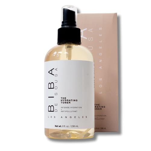 Biba De Sousa The Hydrating Toner with Phospholipids - Intense Hydration & Anti Pollutant - Makeup Setting Spray - for All Skin Types and Tones (8oz)