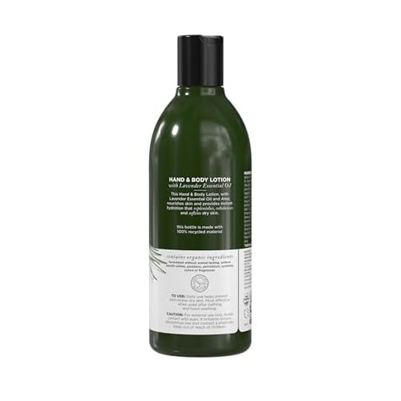 Avalon Organics Hand & Body Lotion, Nourishing Lavender, 12 Oz