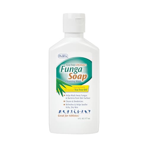 PediFix FungaSoap Tea Tree Cleansing Wash ? Antifungal Body Wash & Foot Soap ? All-Natural Tea Tree Oil Cleanser for Athlete¡¯s Foot, Ringworm, Jock Itch, Body Odor & Fungus - 6 fl. oz