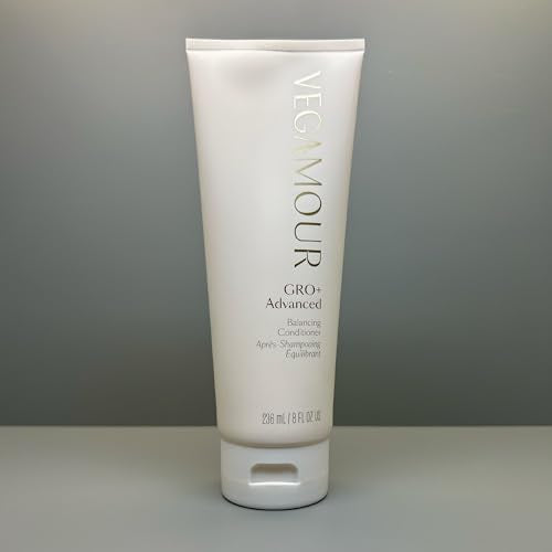 VEGAMOUR GRO+ Advanced Balancing Conditioner | Hydrates the Scalp, Nourishes and Softens Hair | For Severe Signs of Thinning | Color Safe, Vegan, Cruelty-Free, Formulated Without Silicones (8 Fl Oz)