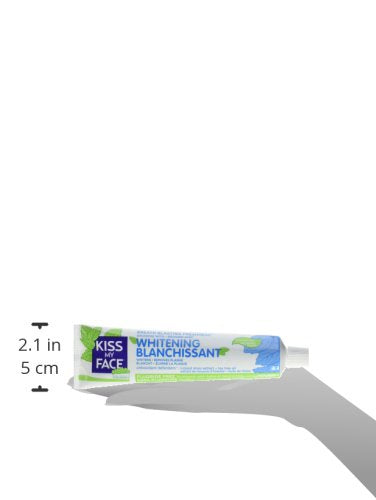 Kiss My Face Gel Teeth Whitening Toothpaste - Fluoride Free, Tea Tree Flavor | 13.5 Ounce (Pack of 3)