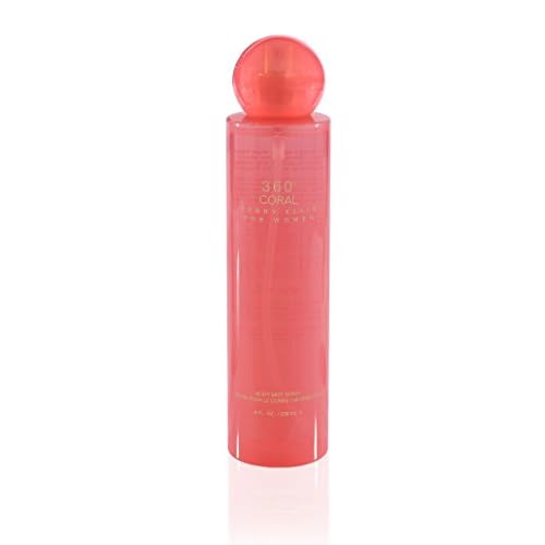 Perry Ellis 360 Coral for Women, 8.0 fl oz Body Mist, clean