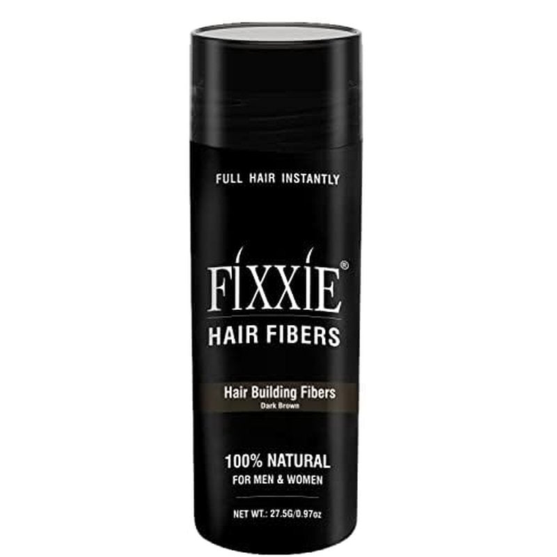 Hair Building Fibers DARK BROWN for Thinning Hair 27.5g Bottle, Hair Fibre Concealer for Hair Loss for Men and Women, Naturally Thicker Looking Hair with Keratin Hair Fibres