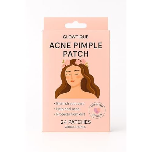 Acne Pimple Patch-24 Hydrocolloid Stickers for Acne, Fast Healing , Spot treatment, Innvisible on Skin