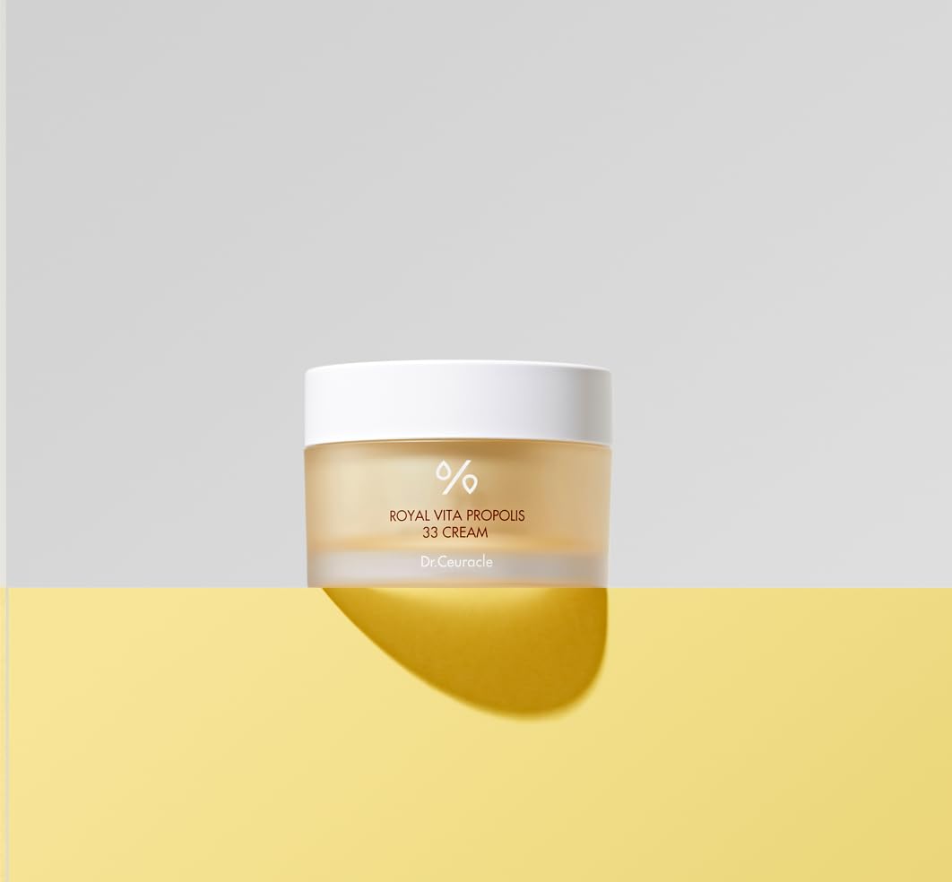 Dr.Ceuracle Royal Vita Propolis 33 Cream (50ml / 1.69 fl. oz.) - Ultimate Glow and Nourish Cream for Radiant Skin, Vitamin, Propolis, Royal Jelly Extract