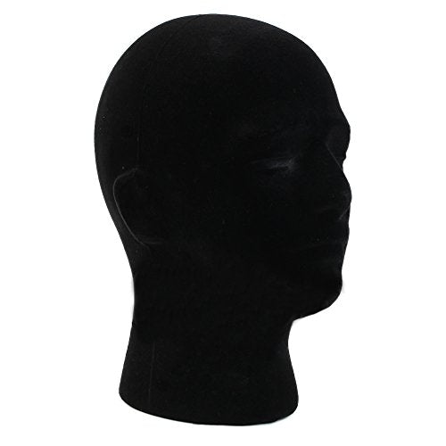 Male Wigs Display Mannequin Head Stand Model HTC Vive VR Headsets Mount Styrofoam Foam Black