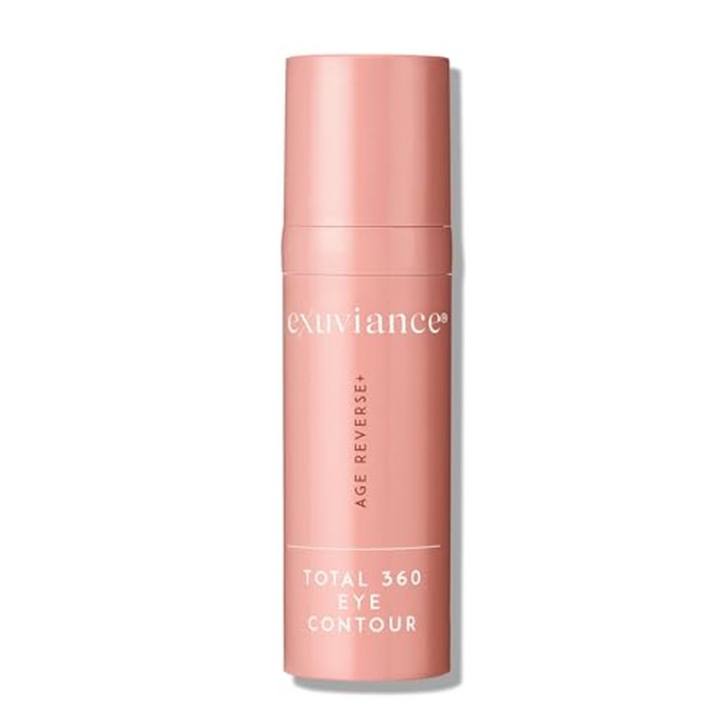 EXUVIANCE AGE REVERSE+ Total 360 Eye Contour, Anti-Aging Eye Cream, Brightens Dark Circles, Firms and Tightens Fine Lines and Wrinkles, with Caffeine, Hyaluronic Acid, and Peptides, 15g