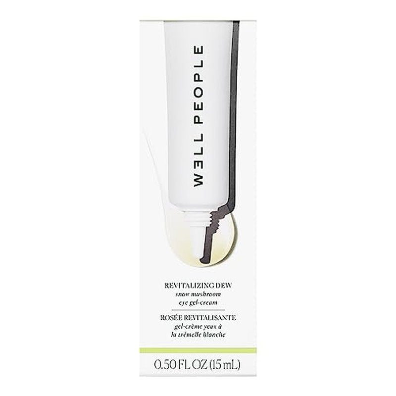 Well People Revitalizing Dew Snow Mushroom Eye Gel-Cream, Gel-based Eye Cream For Moisturizing Undereyes, Targets Fine Lines, Vegan & Cruelty-free