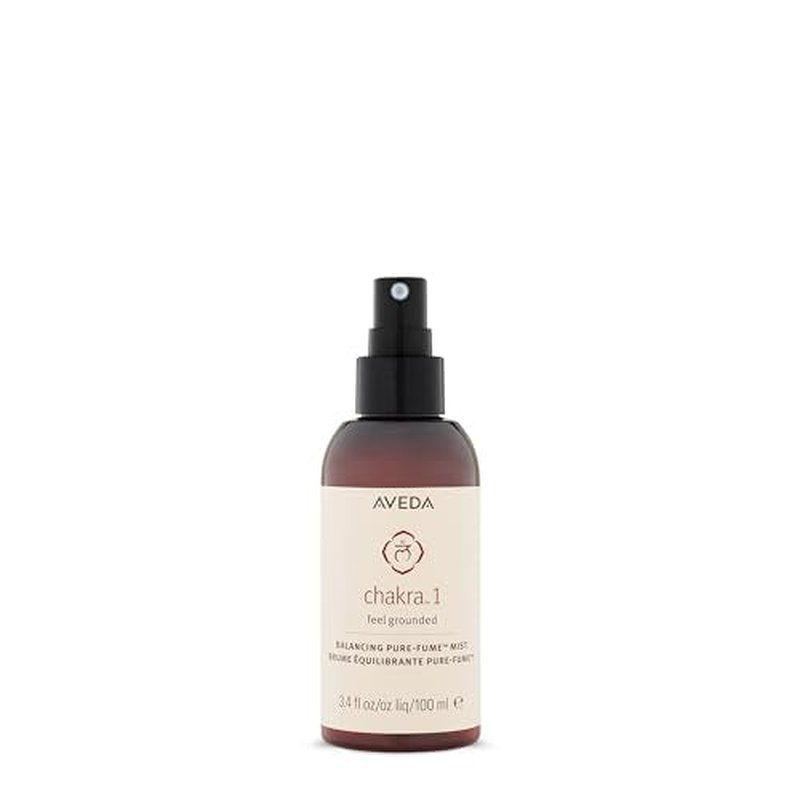 Aveda Chakra 1 Balancing Pure-Fume Mist: Grounded | Body & Room Spray | Balances Root Chakra | With Certified Organic Olibanum, Vetiver, Patchouli, 3.4 Fl Oz