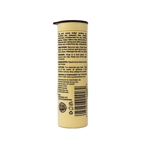 Queen Helene 100% Cocoa Butter Stick ? Nourishes & Softens Dry, Chapped Skin and Lips ? On-the-Go Tube ? 1 oz (Pack of 3)