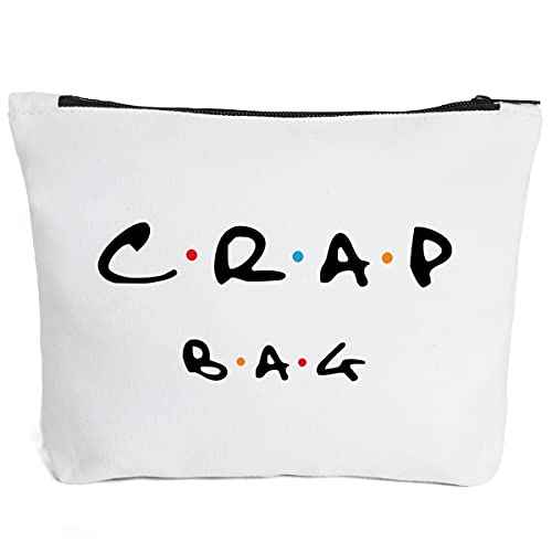 Funny gift Friend makeup bag, Best friend Cosmetic Bag, Friends Theme Natural Reusable Eco-Friendly Makeup Bag Gifts, for Women Men Best Friends Birthday Christmas Gift